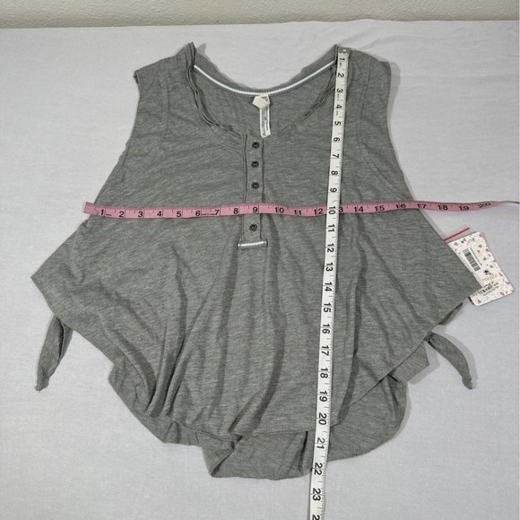 NWT $48 Free People [ XS ] High Tide Cropped Sleeveless Top in Grey‎ - Picture 9 of 14
